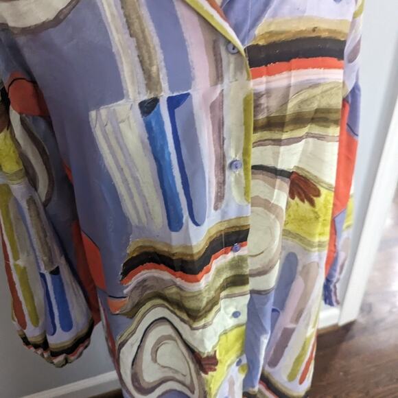 KNL Greece Light Purple Ariadne Satin Maxi Dress Print Kion ONE SIZE - NO BELT - Picture 3 of 7